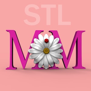 Escultura MOM logotipo arquivo digital STL para impressão 3D