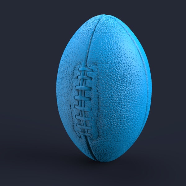 American football ball STL digital file for 3D printing