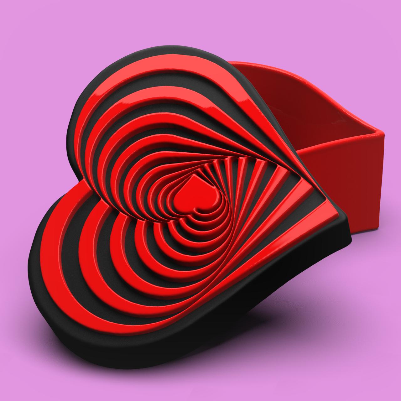 Heart Box LOVE STL Digital File for 3D Printing - Etsy