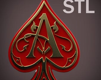 Ace of Spades Box digital file for 3D printing