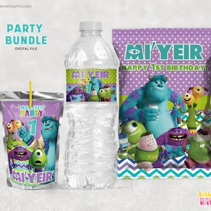 Monster-Party-Paket, Monster-Party-Gastgeschenke zum Ausdrucken, individuelle digitale Datei