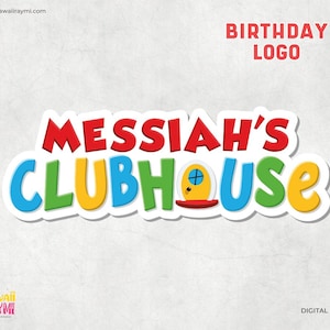 Printable MOUSE Clubhouse birthday logo, Mouse Inspired, mouse Party Sign,Digital Download,Mouse