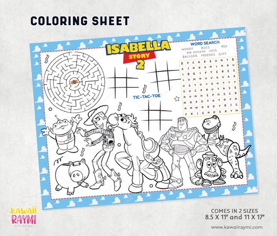 Toy Story 2 Activity Pages