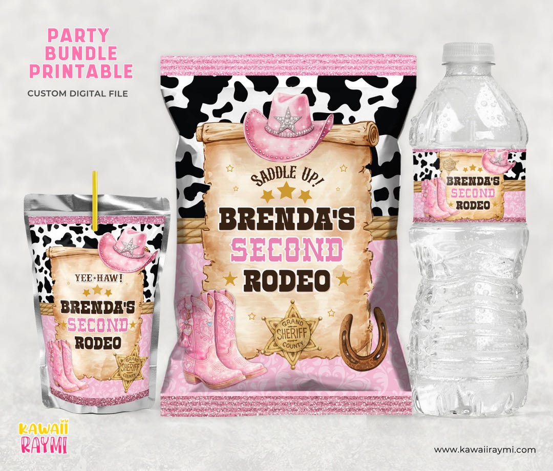 Pink Rodeo Party Favors, Pink Western Cowgirl Party Favors, Cowgirl ...