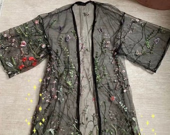 Flor Kimono Transparente