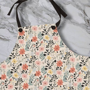 Cottagecore Floral Pattern Apron | Cute Multicolor Floral Design | Kitchen Accessories | Cooking Accessories