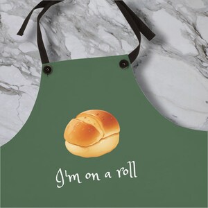 I&#39;m On A Roll Apron | Cute Bread Design | Kitchen Accessories | Cooking Accessories