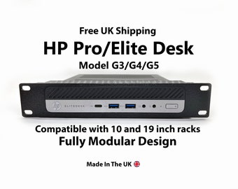 HP ProDesk / EliteDesk G3, G4 and G5 Micro Modular Rack Mount | 10-inch & 19-inch width | FREE SHIPPING