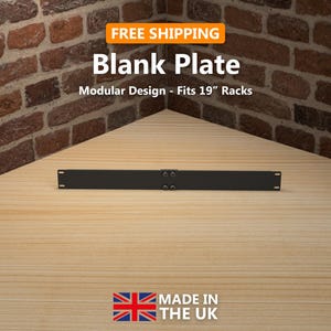 1U Blanking Plate - Modular Rack Mount