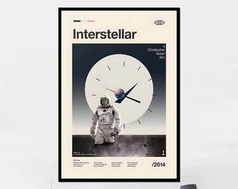 Interstellar Poster Print  Poster | Print Art Canvas Picture Artwork Class Gift for Home Decor Light Retro Portrait Vintage