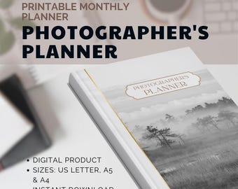 Photography Workflow Planner, Business Organizer (Printable PDF)