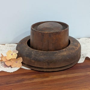 Antique Wood Hat Mold and Brim Mold