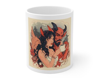 Ceramic GOD and SATAN Mug