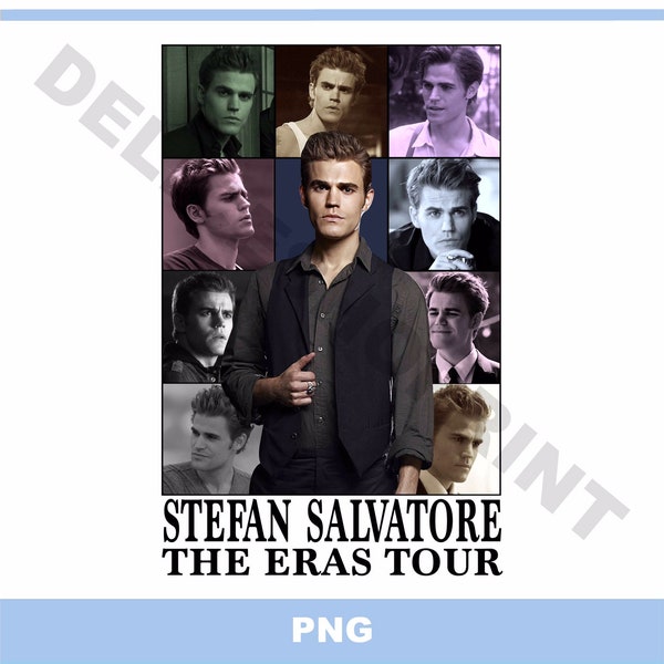 Stefan Salvatore Eras tour png Stefan Salvatore Shirt Stefan Salvatore Merch Vampire diaries t-shirt png digital print iron on transfer