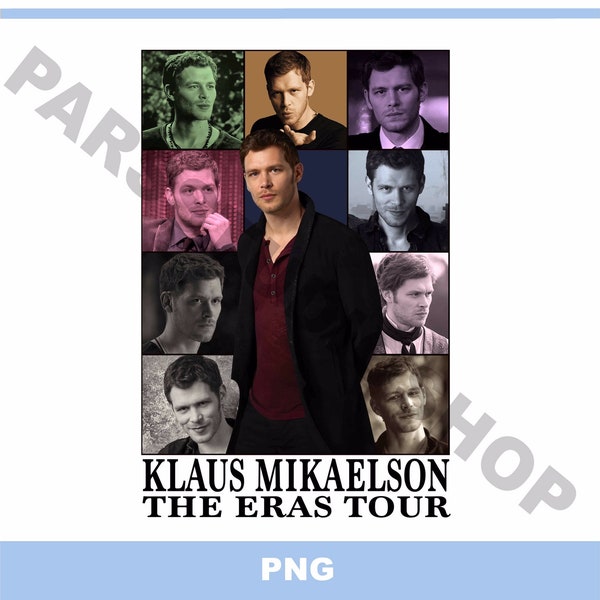 Klaus Mikaelson PNG merch Niklaus Mikaels eras tour png print merch digital shirt The originals vampire diaries iron on transfer gift poster