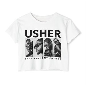 Usher World Tour Crop Shirt Usher Vergangenheit Gegenwart Zukunft Tourniere Crop Usher Alben Crop Top Usher Tournüre Shirt Usher Merch Fan Usher Konzert