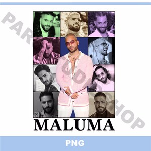 Maluma cantante PNG merch Maluma eras tour png impresión Juan Luis Londoño merch digital Maluma camiseta camisa Maluma hierro en transferencia cartel de regalo