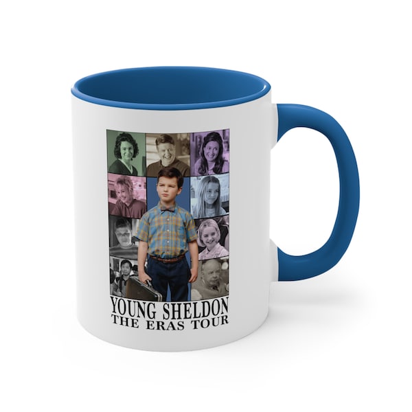 Young Sheldon mug eras tour fan Sheldon Cooper Mug Young Sheldon merch Sheldon Cooper merch Young Sheldon print Gift Accent Coffee Mug, 11oz