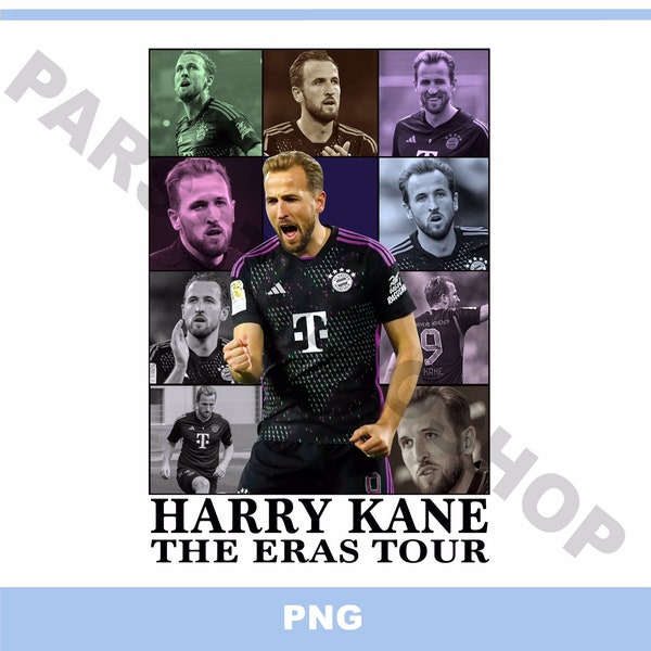 Harry Kane PNG merch Harry Kane eras tour png print merch digital Harry Kane T-Shirt Fußball Deutschland Druck zum Aufbügeln Geschenk Poster