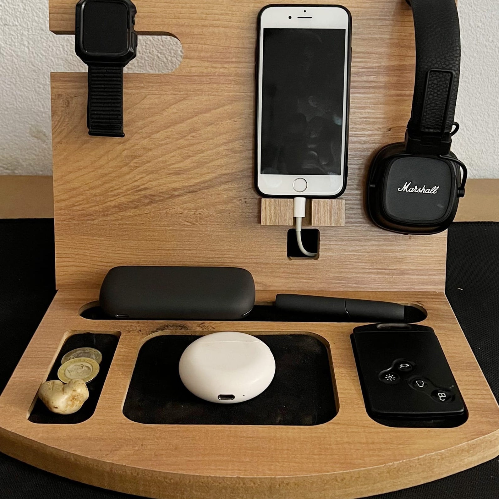 Custom Docking Station for Men Wooden Docking Station Gift for Men ...