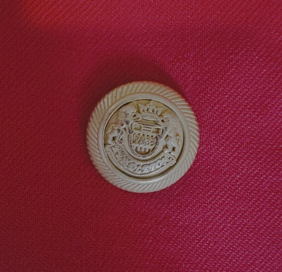 VTG Pendleton Red Wool Structured Double-Breasted… - image 5