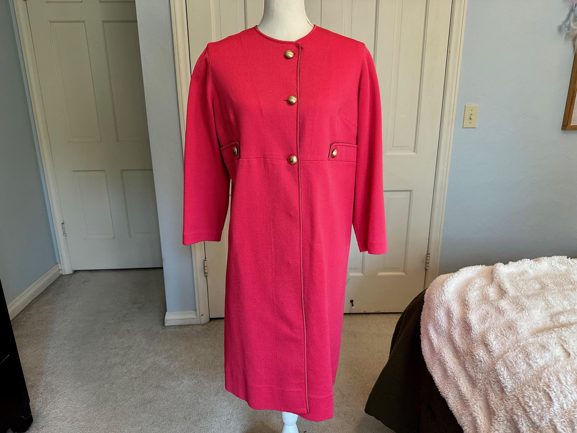 Hot Pink Coat and Dress - Etsy