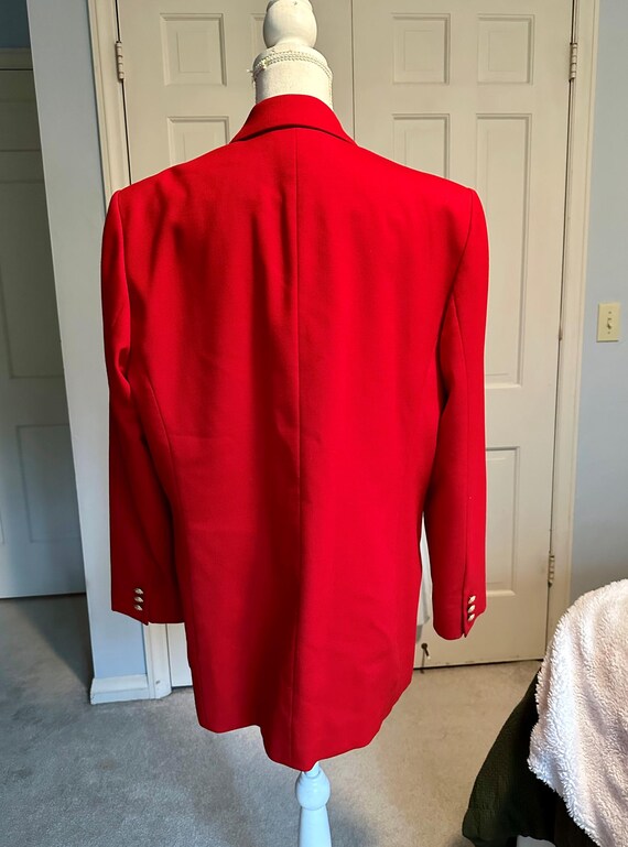 VTG Pendleton Red Wool Structured Double-Breasted… - image 4