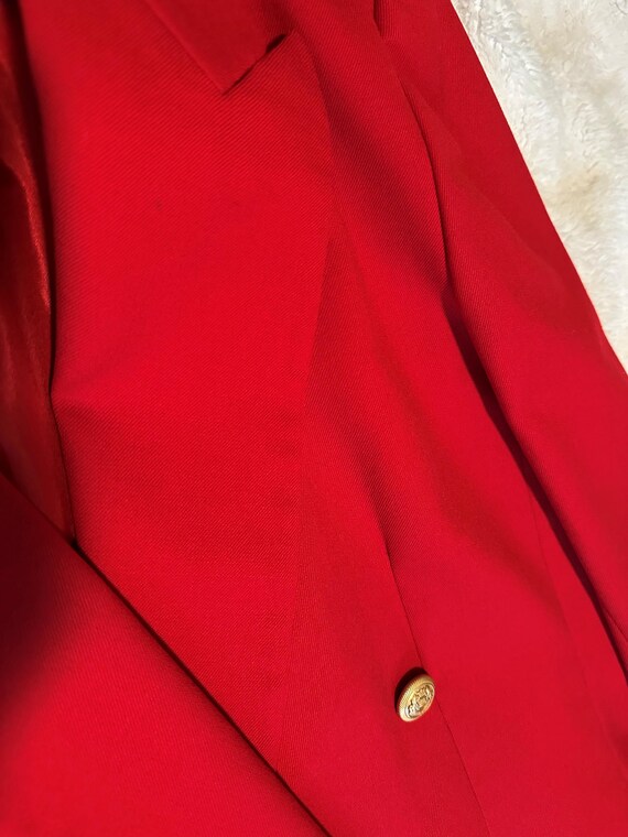 VTG Pendleton Red Wool Structured Double-Breasted… - image 12