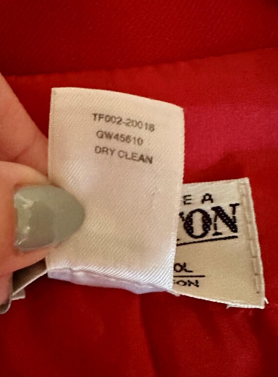 VTG Pendleton Red Wool Structured Double-Breasted… - image 14