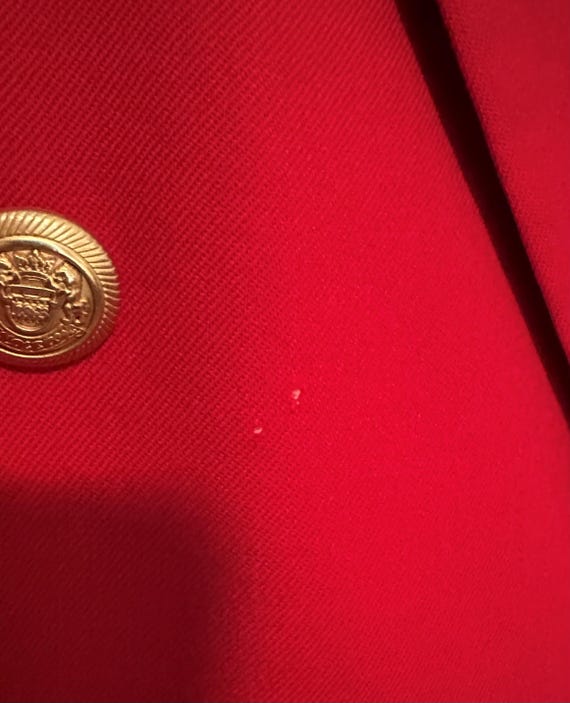 VTG Pendleton Red Wool Structured Double-Breasted… - image 11