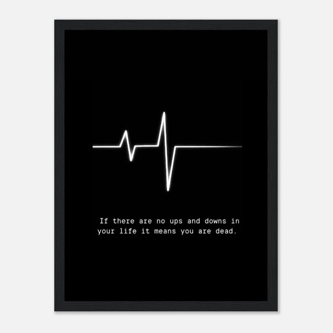 Visual Quote Heartbeat Wall Decor Motivational Wall Art Inspirational