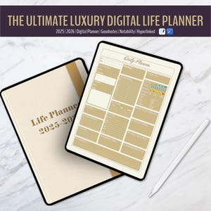 Digital Planner | ipad Planner | Goodnotes Planner | 2025 Digital Planner | 2026 Digital Planner | Notability Planner | Daily Planner