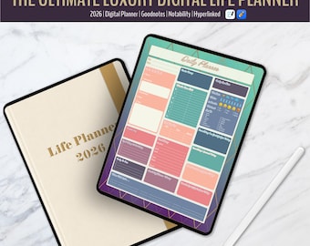 Digital Planner | Daily Planner | 2026 | Luxury | Goodnotes | Notability | iPad