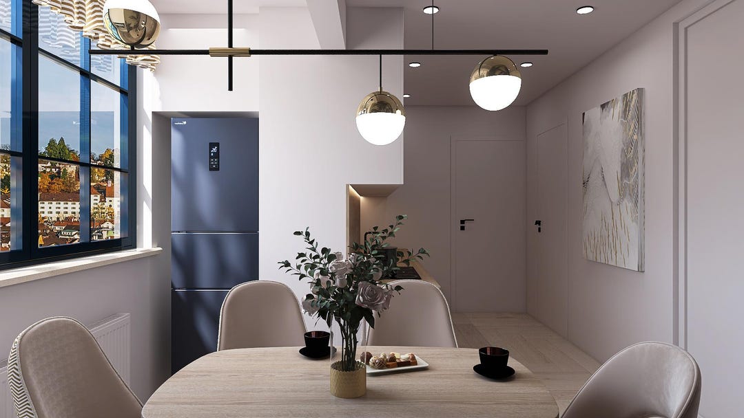 MODERN OPEN CONCEPT Kitchen, Custom 3D Visualization, Kitchen Remodel ...