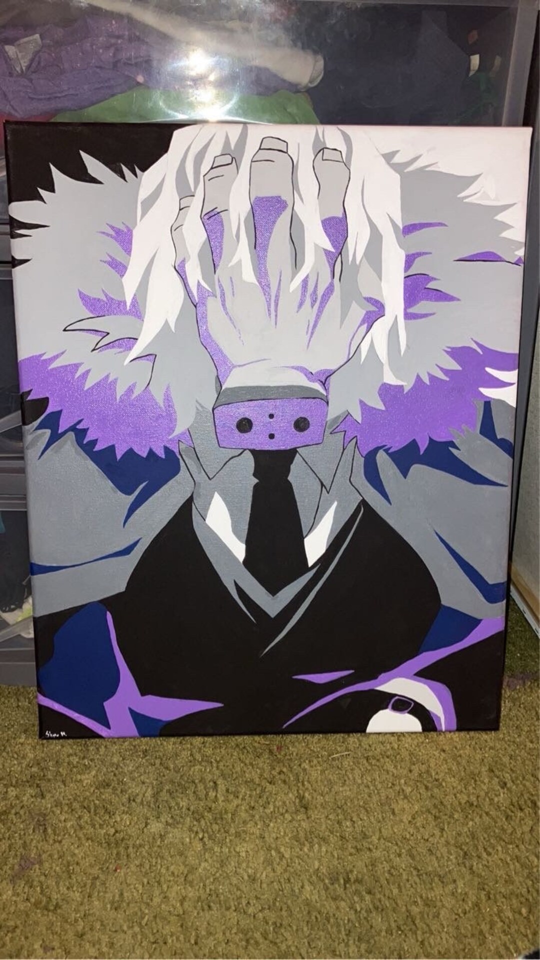 Tomura Shigaraki Villian Painting From My Hero Academia. - Etsy