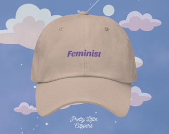Feministische Mütze | Bestickte Classic Dad Hat | Geschenk für Sie oder Ihn