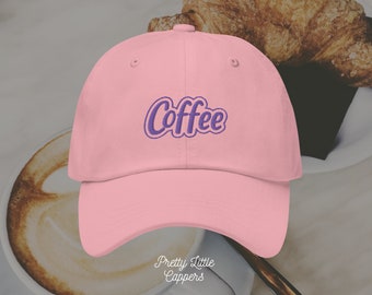 Coffee Hat | Coffee Addict Cap | Gift for her | Gift for him | Embroidered Dad Hat