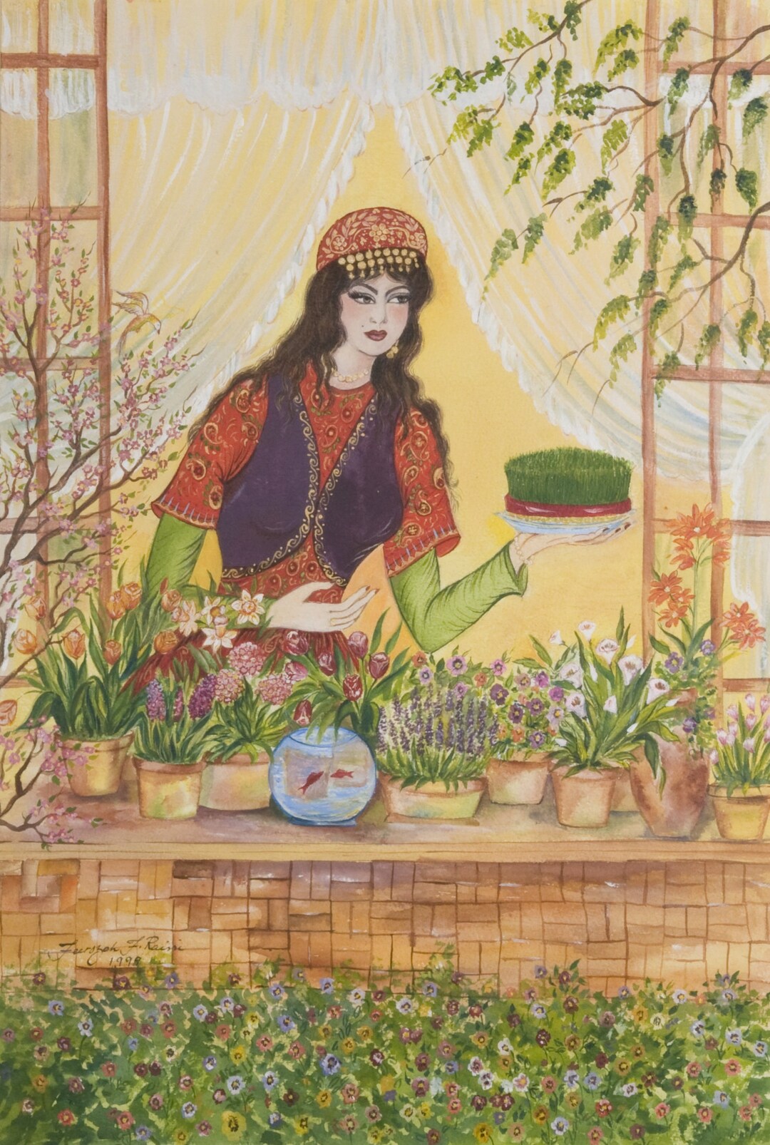 Nowruz Haftseen Canvas Print, Persian New Year, Nowruz Decoration ...