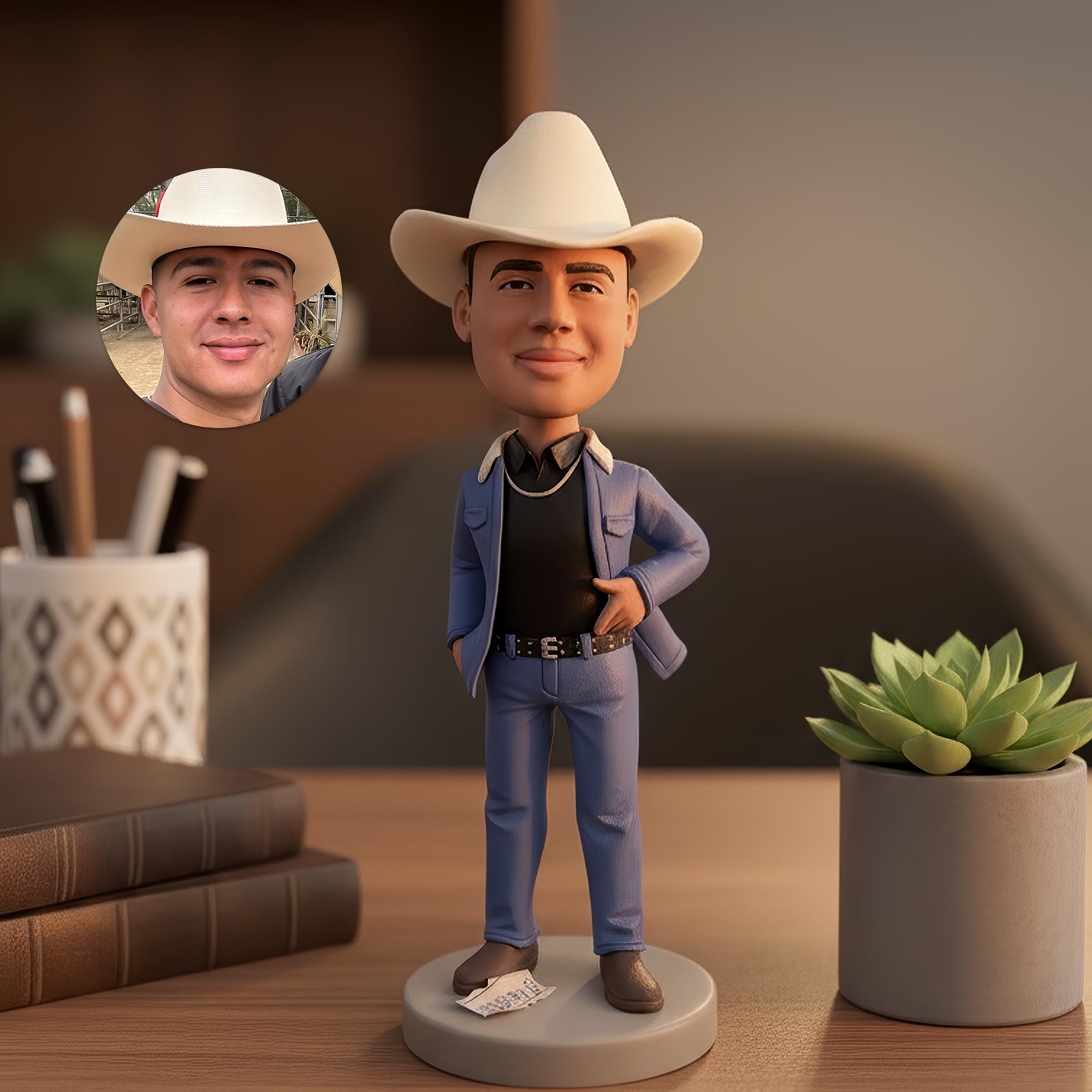 Discover Custom Handmade Bobblehead, Personalized Polymer Clay Figurine