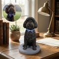 Custom Pet Bobblehead, Handmade Clay Dog Figurine, Personalized Cat Sculpture, Memorial Statue
