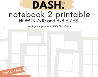 DASH TWO Notebook Printable Only