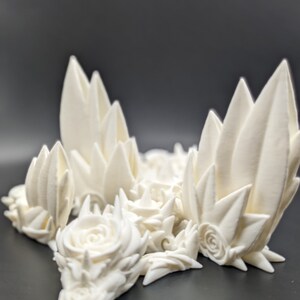 Dragon-Rose Winged Dragon-3d printed Dragon-Articulated Dragon-3D Printed Sensory Stress Fidget - Geek Gift - Gift for Dragon Lovers
