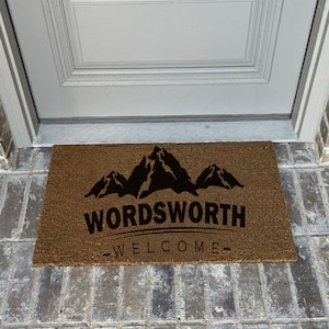 Coir Door Mat丨New Home Gift, Personalized Doormat, Housewarming Gift, Welcome Mat, Custom Door Mat, Outdoor Rug, Wedding Gift, Birthday Gift