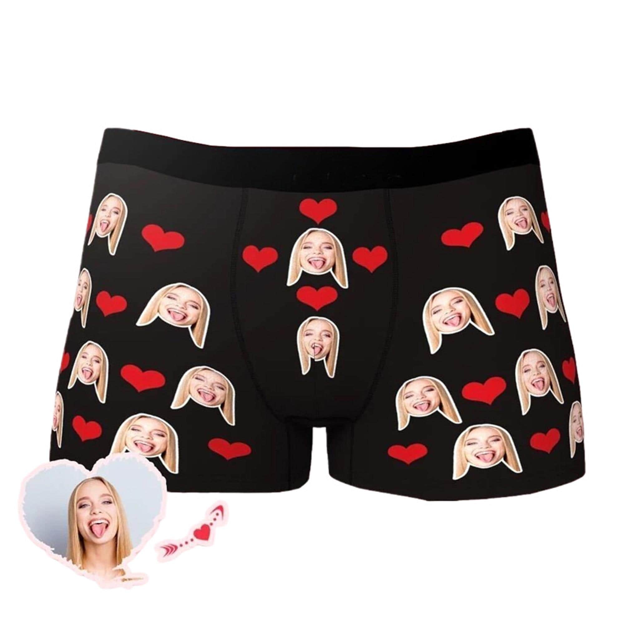 Personalized Boxers丨Custom Face Underwear丨Face Boxer Briefs丨Funny Underwear With Face丨Gifts for Husband,Boyfriend,Groom,Dad丨Birthday Gift