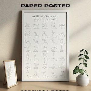 Cartel de Acroyoga, Posturas de Acro yoga