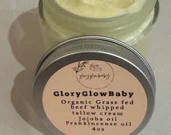 Grass fed beef tallow balm, All purpose Tallow Balm, for sensitive skin, Dry Skin, Eczema, acne prone, psoriasis,  jojoba oil, Home rendered