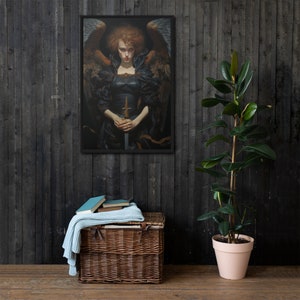 Angelic Renaissance Painting - Framed Canvas Print, Classic Artwork for Home Decor, Perfect Housewarming Gift