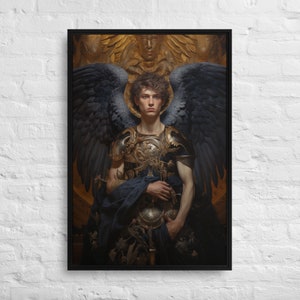 Angelic Renaissance-Style Painting - Framed Canvas Print, Classic Wall Art for Home Decor, Perfect Housewarming Gift