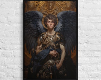 ariel,archangel of natura 4枚 Gorgeous Archangel Ariel, Angel of Nature, Fantasy Illustration