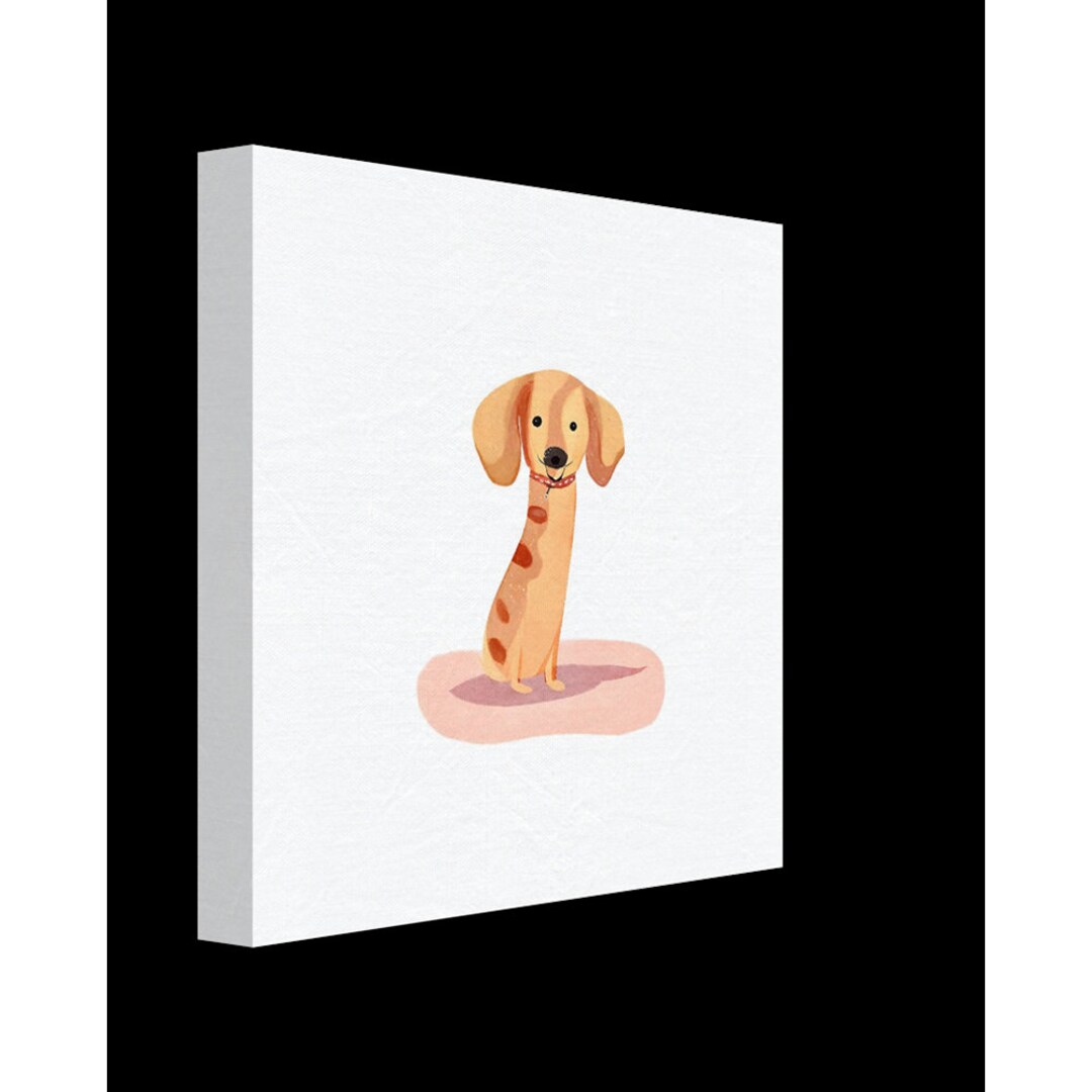Sausage Dog Canvas Print Etsy